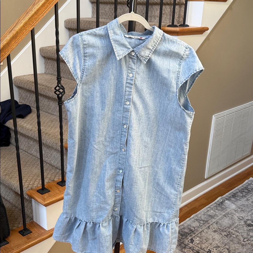 Chic Light Blue Kids Denim Dress